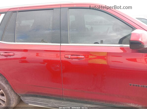 1GNSCNKD4NR150460 2022 CHEVROLET TAHOE Red Սալոնի հետևի տեսք