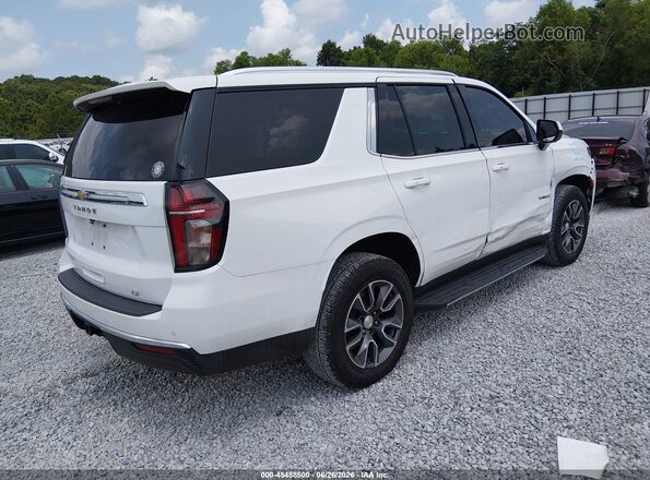 1GNSCNKD7MR397728 2021 CHEVROLET TAHOE Белый Задняя правая четверть