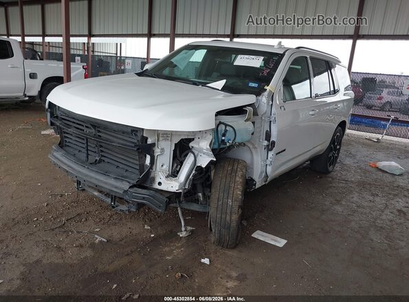 1GNSCRKD4MR203292 2021 CHEVROLET TAHOE White Передня ліва чверть