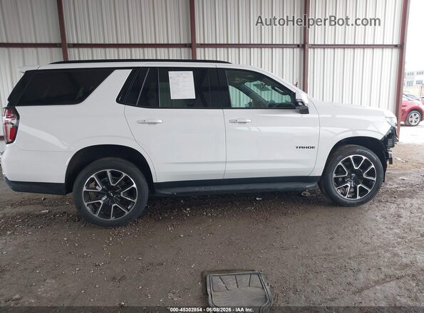 1GNSCRKD4MR203292 2021 CHEVROLET TAHOE White Вид панелі приладів