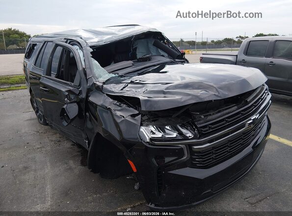 1GNSCRKT6MR475284 2021 CHEVROLET TAHOE Black Front view