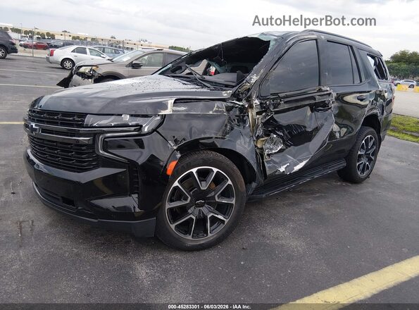 1GNSCRKT6MR475284 2021 CHEVROLET TAHOE Black Front left