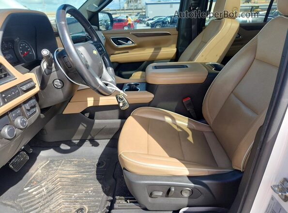 1GNSCSKD6MR120910 2021 CHEVROLET TAHOE White Սալոնի դիմացի տեսք