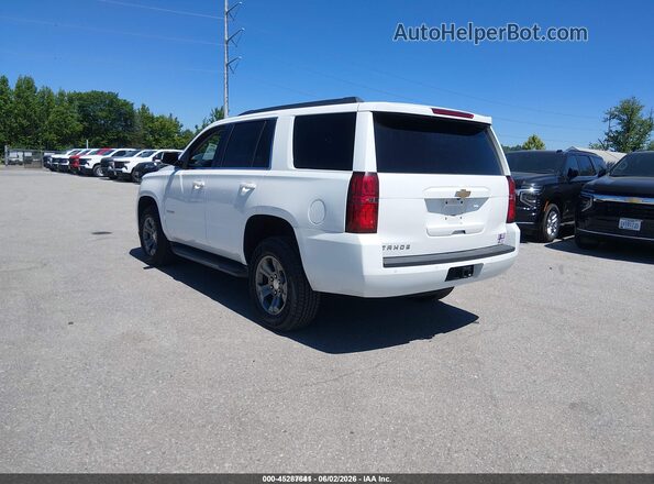 1GNSKAEC2JR354229 2018 CHEVROLET TAHOE White Задня ліва чверть