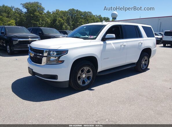 1GNSKAEC2JR354229 2018 CHEVROLET TAHOE White Передня ліва чверть