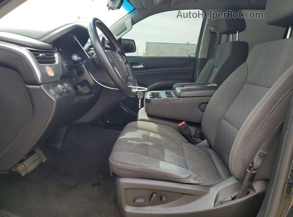 1GNSKAEC2JR365411 2018 CHEVROLET TAHOE Black Вид салону спереду