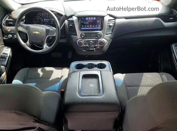 1GNSKAEC2JR365411 2018 CHEVROLET TAHOE Black Вид панелі приладів