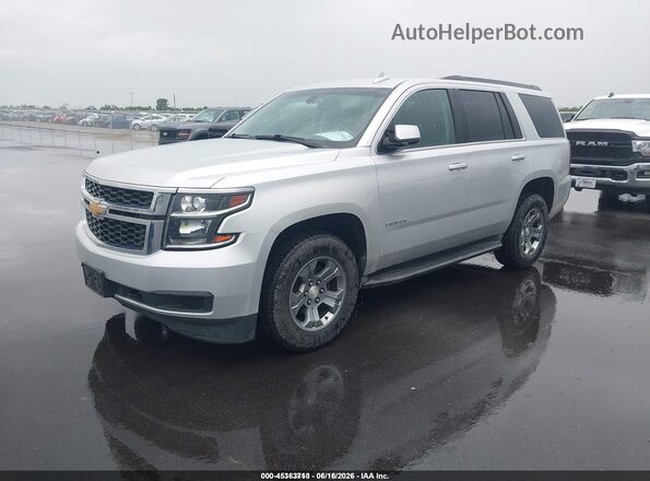 1GNSKAEC4LR117485 2020 CHEVROLET TAHOE Silver Przód lewy