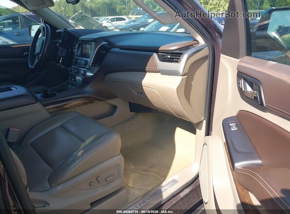 1GNSKBKC1GR140318 2016 CHEVROLET TAHOE Темно-бордовый Вид салона спереди