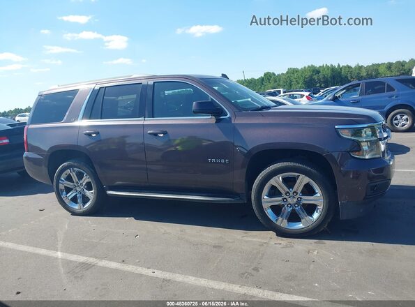 1GNSKBKC1GR140318 2016 CHEVROLET TAHOE Темно-бордовый Вид задней части салона