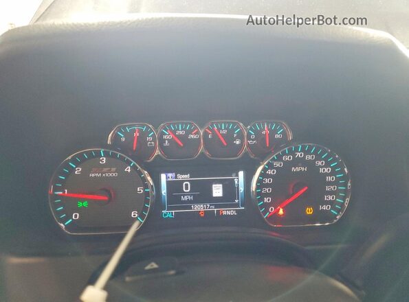 1GNSKBKC4HR110974 2017 CHEVROLET TAHOE Gray Սարքավորումների վահանակի տեսք