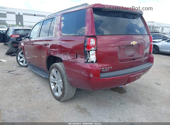 1GNSKBKC4KR273129 2019 CHEVROLET TAHOE Red Հետևի ձախ