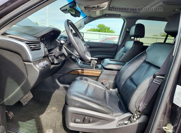 1GNSKBKC5GR433803 2016 CHEVROLET TAHOE Серый Вид салона спереди