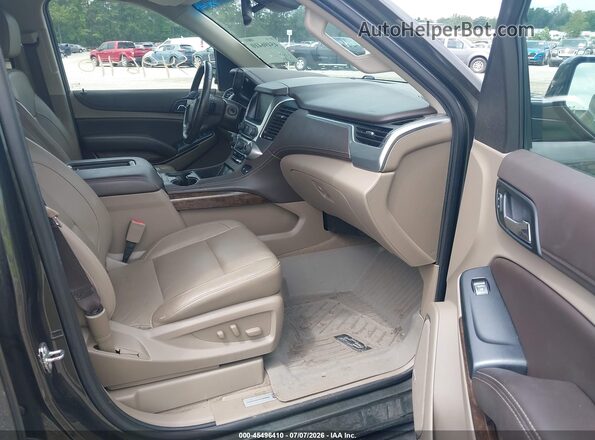 1GNSKBKC5KR151489 2019 CHEVROLET TAHOE Gray Вид салону спереду