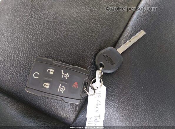 1GNSKBKC6KR104049 2019 CHEVROLET TAHOE Gray Вид панелі приладів