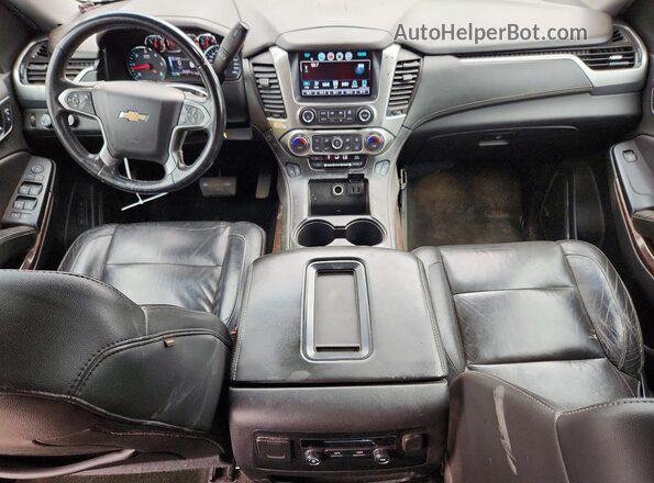 1GNSKBKC8JR117402 2018 CHEVROLET TAHOE Black Widok deski rozdzielczej