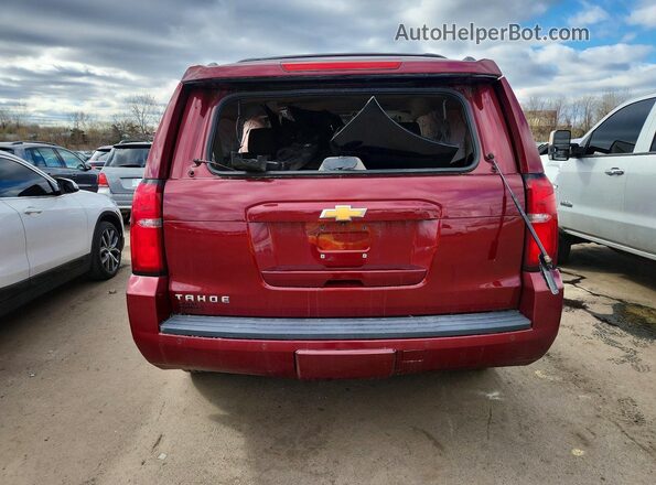 1GNSKBKC9GR284120 2016 CHEVROLET TAHOE Burgundy Вид ззаду