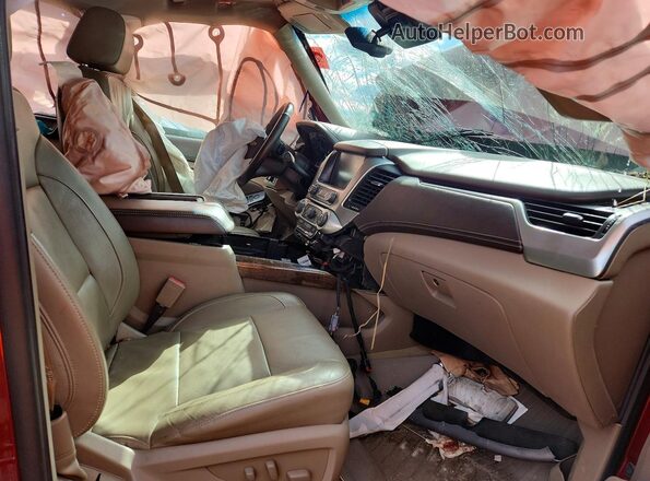 1GNSKBKC9GR284120 2016 CHEVROLET TAHOE Burgundy Вид салону спереду