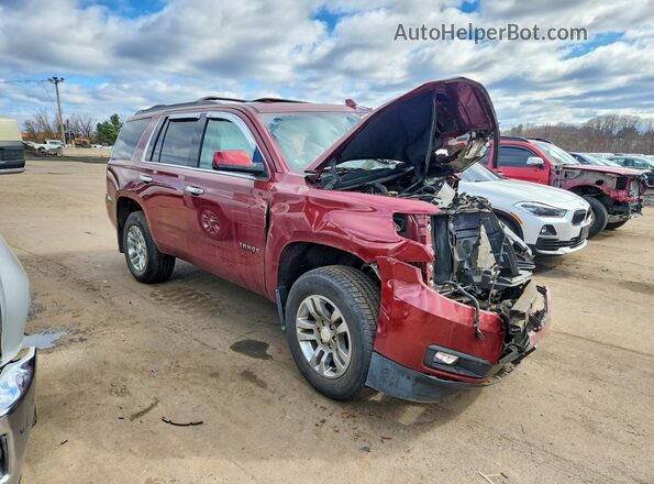 1GNSKBKC9GR284120 2016 CHEVROLET TAHOE Burgundy Передня права чверть