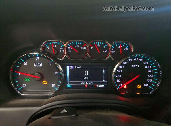 1GNSKBKCXGR161880 2016 CHEVROLET TAHOE Black Instrument cluster view