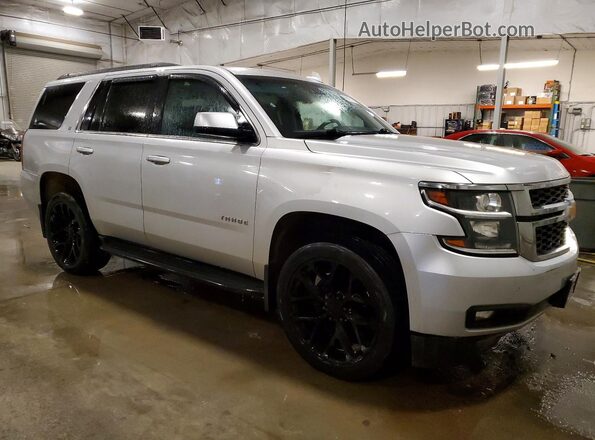 1GNSKBKCXGR181935 2016 CHEVROLET TAHOE Серебряный Передняя правая четверть
