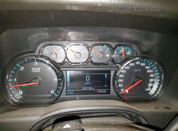 1GNSKBKCXGR181935 2016 CHEVROLET TAHOE Серебряный Вид щитка приборов