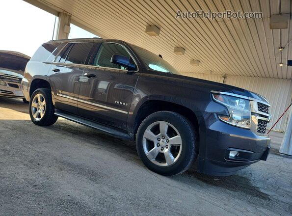 1GNSKBKCXGR366471 2016 CHEVROLET TAHOE Серый Передняя правая четверть