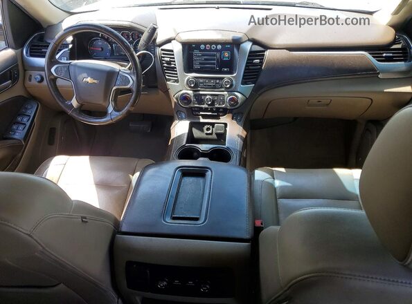 1GNSKBKCXKR177280 2019 CHEVROLET TAHOE Silver წინა პანელის ხედი