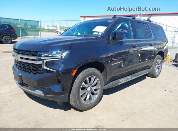 1GNSKBKD8RR165664 2024 CHEVROLET SUBURBAN Blue წინა მარცხენა ხედი სამი მეოთხედიდან