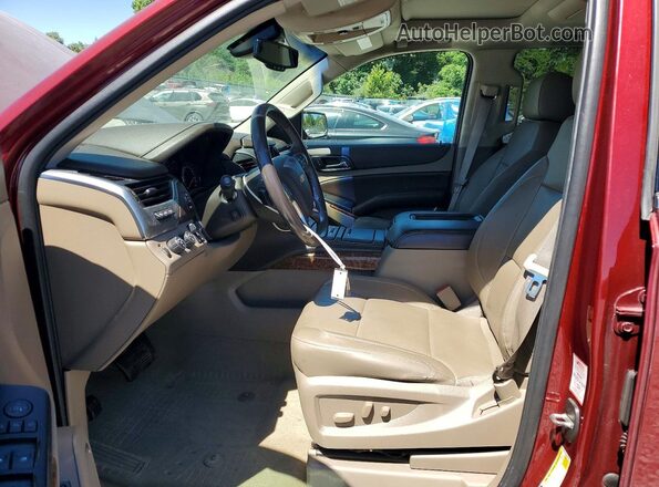 1GNSKCKC2GR366650 2016 CHEVROLET TAHOE Бордовый Вид салона спереди