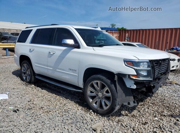 1GNSKCKC2JR318914 2018 CHEVROLET TAHOE Белый Передняя правая четверть