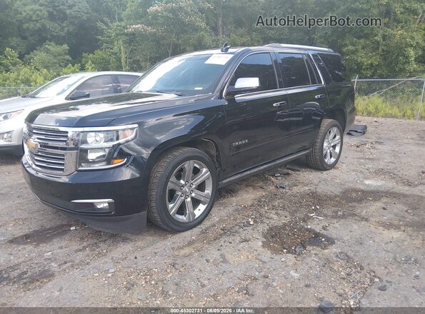 1GNSKCKC2JR343621 2018 CHEVROLET TAHOE Черный Передняя левая четверть