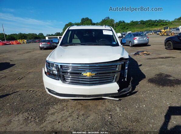 1GNSKCKC5JR213039 2018 CHEVROLET TAHOE White Vista del cuadro de instrumentos