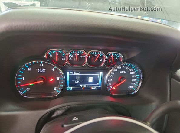 1GNSKCKC7LR230749 2020 CHEVROLET TAHOE Black Вид щитка приладів