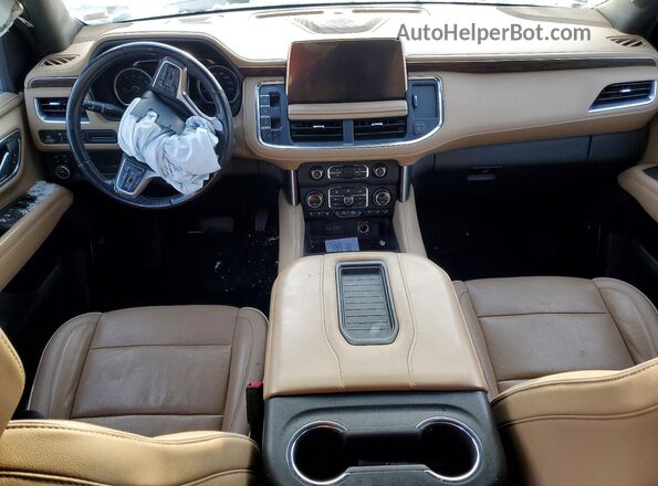 1GNSKFKD2MR323934 2021 CHEVROLET SUBURBAN Brown Dashboard view