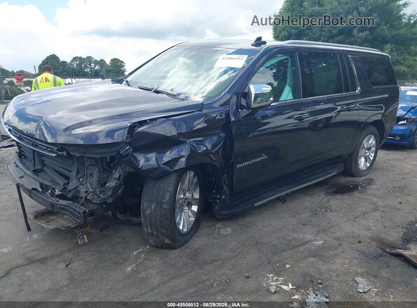 1GNSKFKD2PR206388 2023 CHEVROLET SUBURBAN Черный Передняя левая четверть