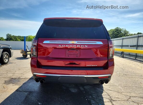 1GNSKFKL9PR423119 2023 CHEVROLET SUBURBAN Red უკანა ხედი
