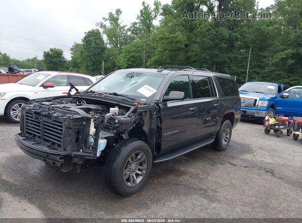 1GNSKHKC1JR383072 2018 CHEVROLET SUBURBAN Gray Առջևի ձախ երեք քառորդ տեսարան