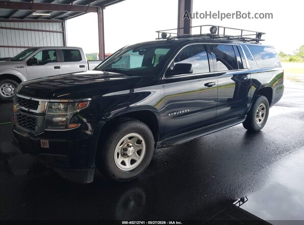 1GNSKKEC6GR335410 2016 CHEVROLET SUBURBAN Черный Передняя левая четверть