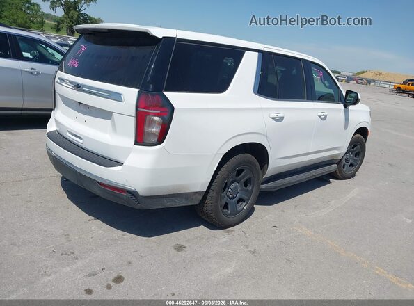1GNSKLED5MR410737 2021 CHEVROLET TAHOE Белый Задняя правая четверть