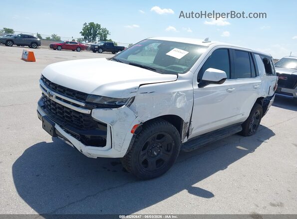 1GNSKLED5MR410737 2021 CHEVROLET TAHOE Белый Передняя левая четверть