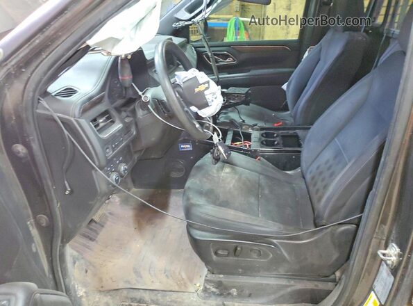 1GNSKLED5MR427568 2021 CHEVROLET TAHOE Черный Вид салона спереди