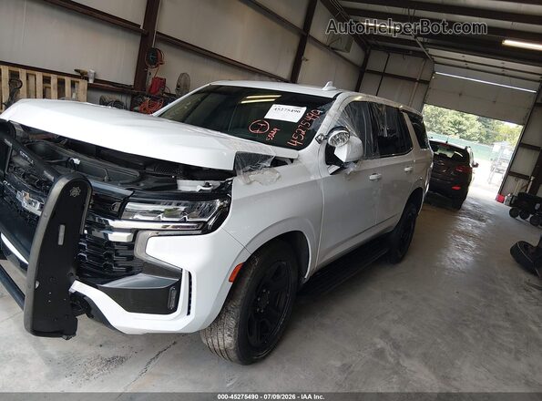 1GNSKLED7RR154897 2024 CHEVROLET TAHOE White წინა მარცხენა ხედი სამი მეოთხედიდან