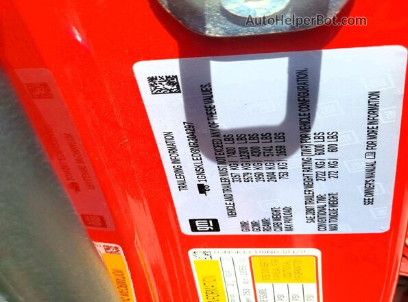 1GNSKLED8NR304297 2022 CHEVROLET TAHOE Red 