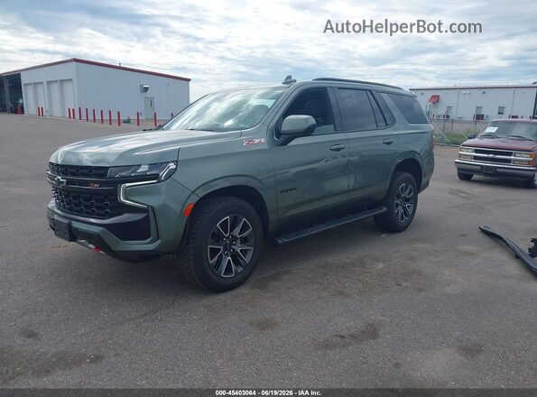 1GNSKPKD3PR149902 2023 CHEVROLET TAHOE Green Передня ліва чверть