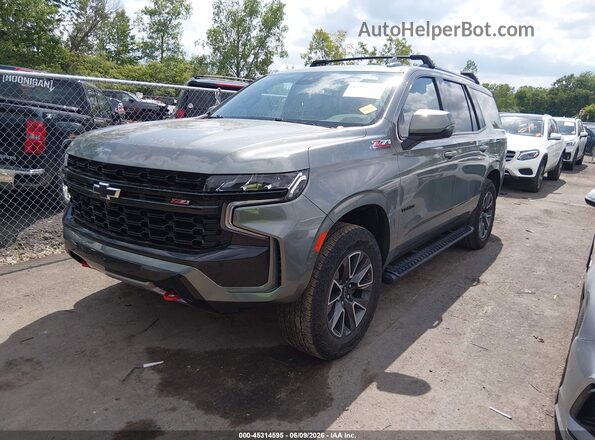 1GNSKPKD9PR545848 2023 CHEVROLET TAHOE Green Առջևի ձախ երեք քառորդ տեսարան