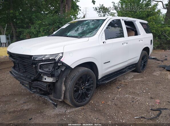 1GNSKSKDXPR533520 2023 CHEVROLET TAHOE White Առջևի ձախ երեք քառորդ տեսարան