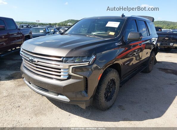 1GNSKTKL3MR157350 2021 CHEVROLET TAHOE Серый Передняя левая четверть