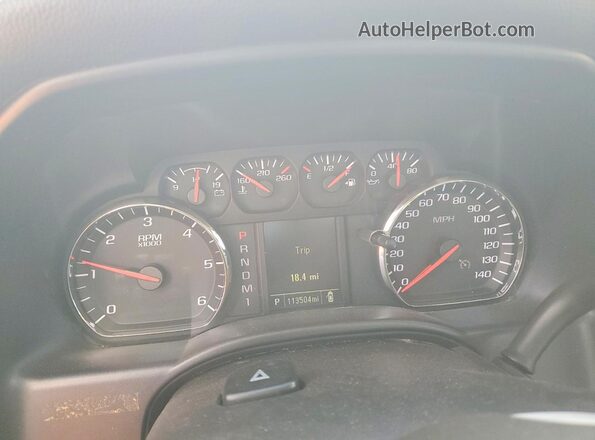 1GT02REG2GZ205572 2016 GMC SIERRA White Instrument cluster view