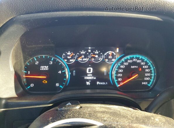 1GT12SEY2KF245164 2019 GMC SIERRA Silver Widok zestawu wskaźników